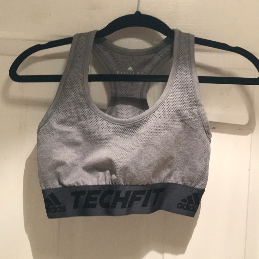 Heather Grey Adidas Sports Bra | Size Medium